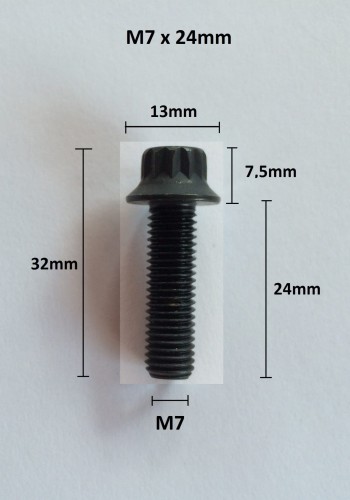 SRUBKA M7x24 CZARNA