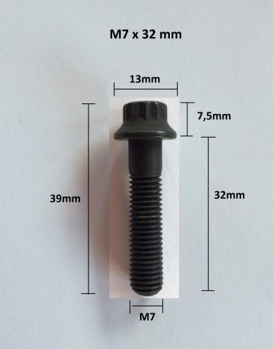 SRUBKA M7x32 CZARNA